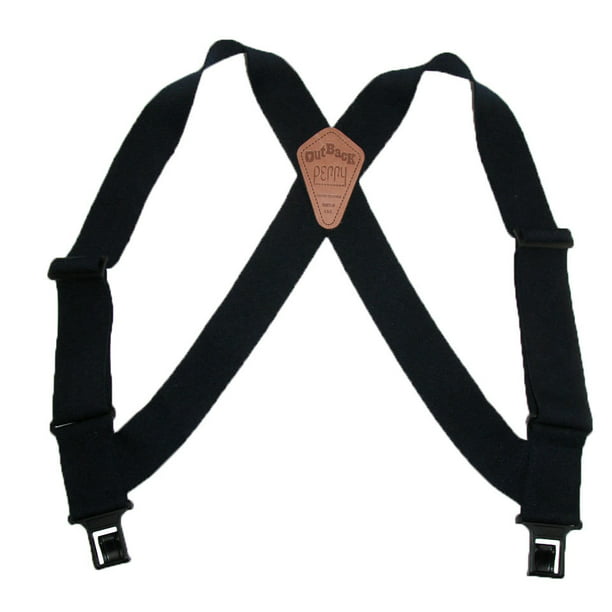 New Perry Suspenders Men's Big & Tall Solid Color X-Back Clip-End Suspenders